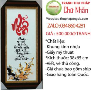 tranh-thu-phap-tet-chu-nhan