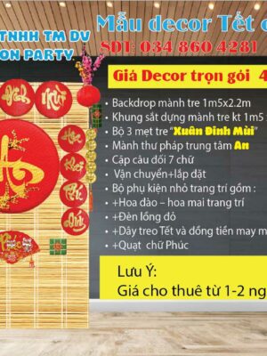 chi-phi-trang-tri-tet-voi-met-tre-thu-phap