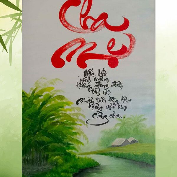tranh-thu-phap-chu-cha-me