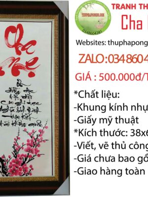 tranh-thu-phap-chu-cha-me
