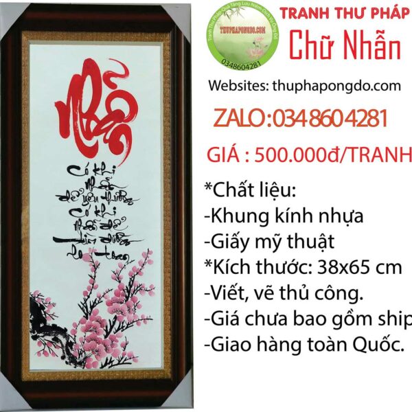 tranh-thu-phap-tet-chu-nhan