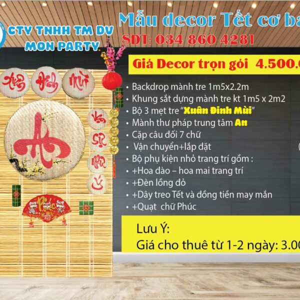 gia-trang-tri-tet-voi-met-tre-thu-phap