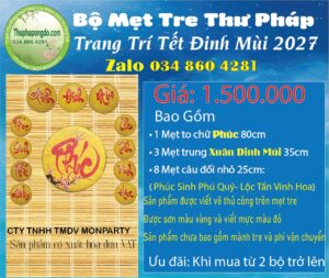 met-tre-thu-phap-trang-tri-tieu-canh-tet-chu-phuc